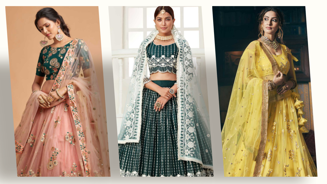 Net Lehengas That Slay: Trendy Designs for Your Bridal Look