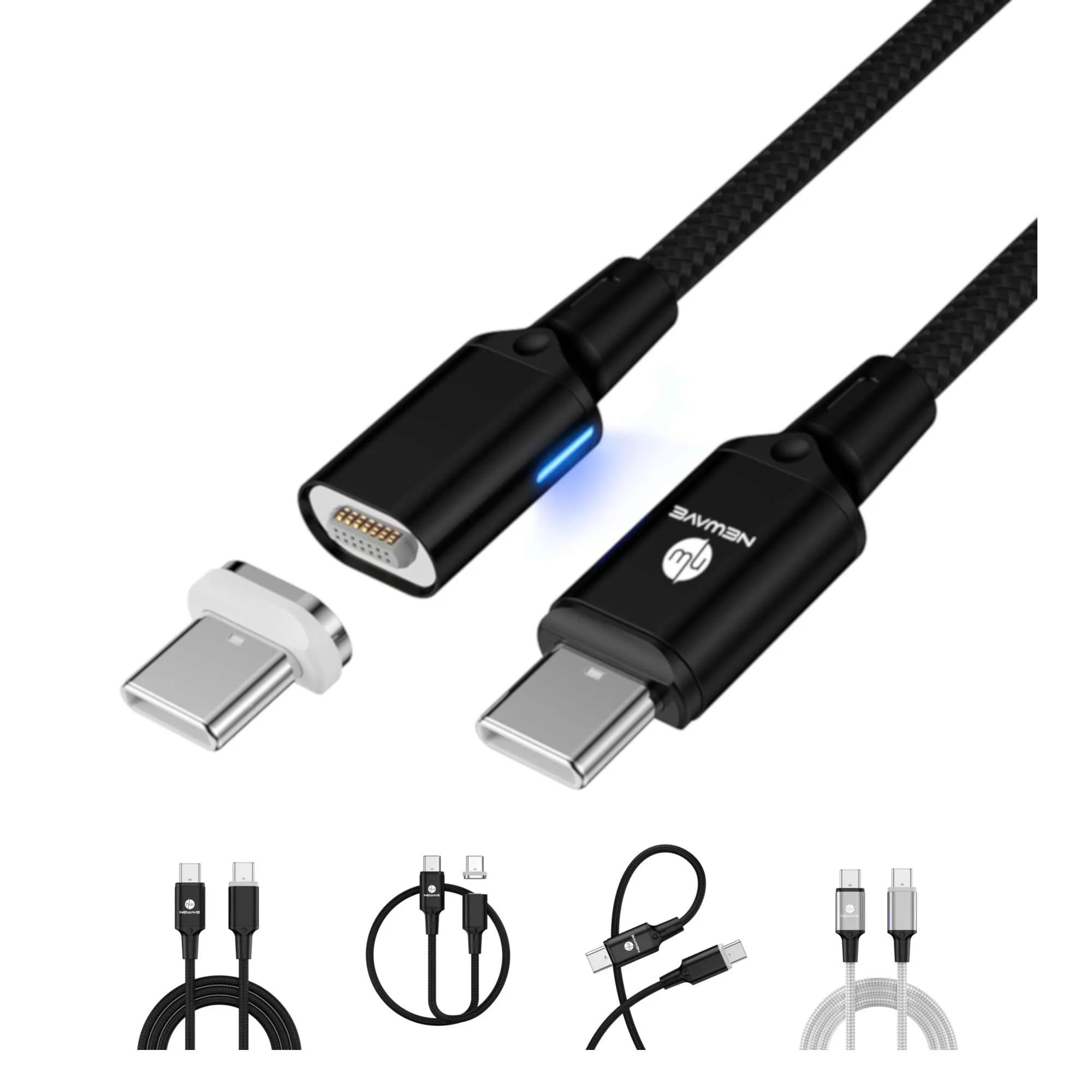 USB PD Magnetic Charging Cables 1.8m | Magnetic USB Cable Australia