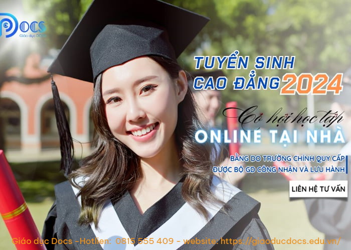 Học cao đẳng online - Tuyển sinh từ xa toàn quốc 2024