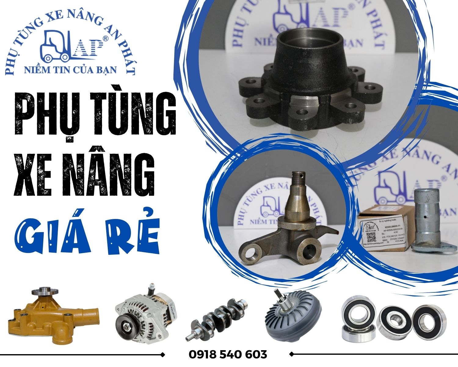 Địa chỉ cung cấp phụ tùng xe nâng giá rẻ nhập khẩu uy tín tại TPHCM