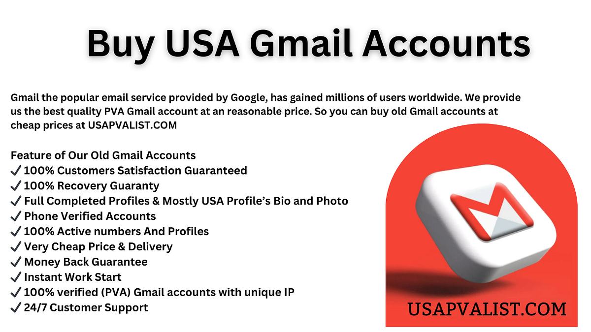 Top 3 Website to Buy Gmail Accounts With Buy Old Accounts In This Year | by Buy Gmail Accounts | Aug, 2024 | Medium