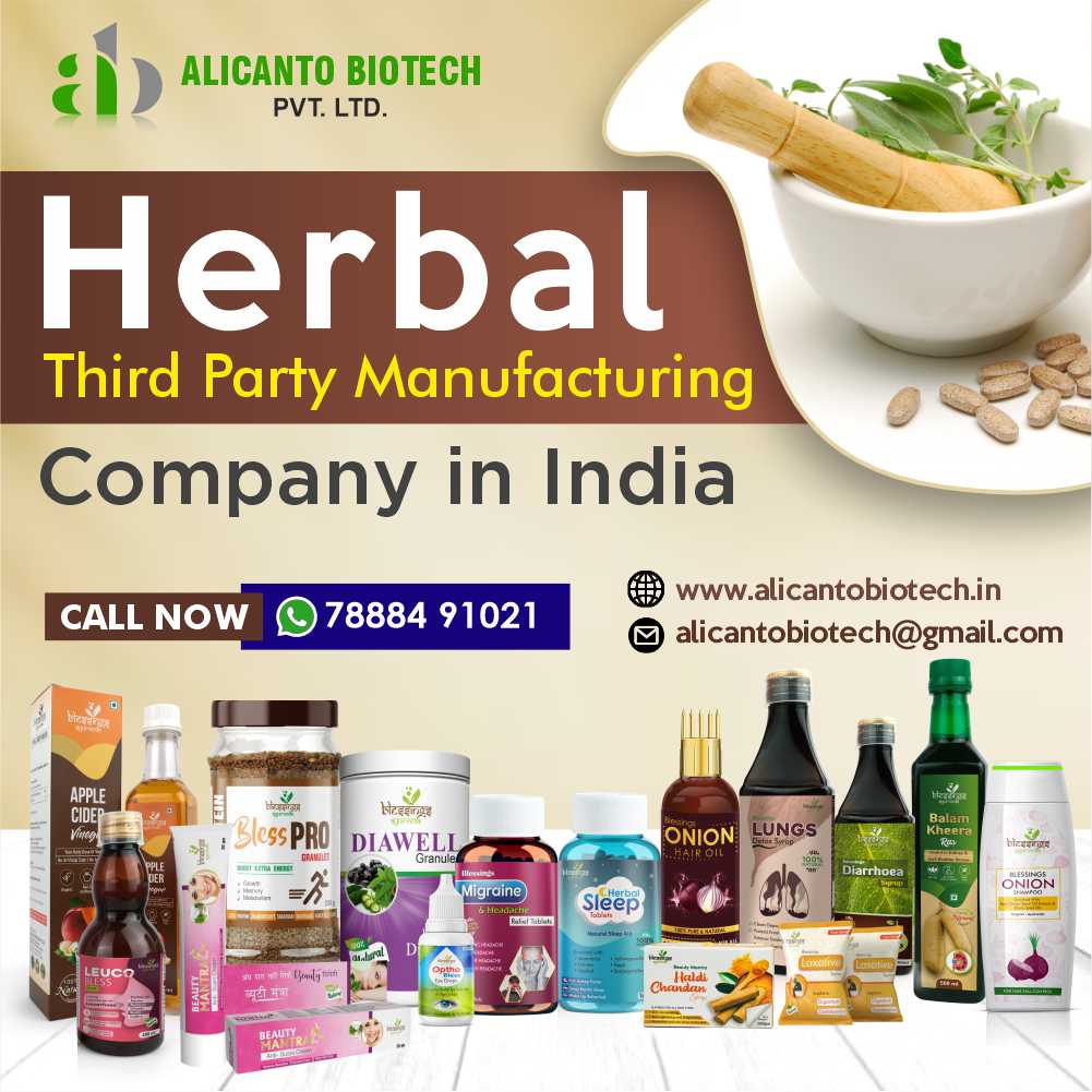 Herbal Third Party Manufacturing Company in India