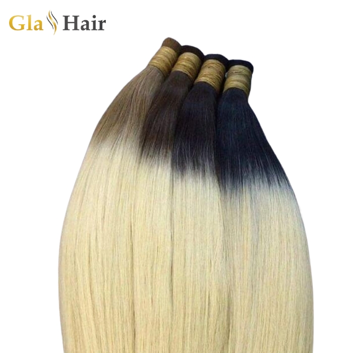 Bulk Straight Hair Ombre Color - Authentic Human Hair