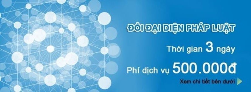 Thủ tục thay đổi người đại diện theo pháp luật công ty 2024