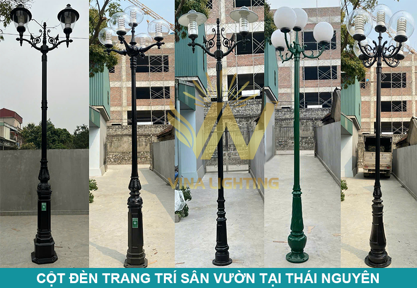 50 mẫu cột đèn trang trí sân vườn tại Thái Nguyên đẹp