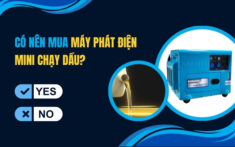 Có Nên Mua Máy Phát Điện Mini Chạy Dầu?