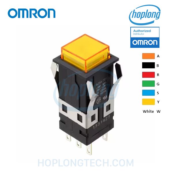 A3SA-90B1-12ER Omron - 16x16 - (1NO+1NC) - Đỏ - Nhấn giữ