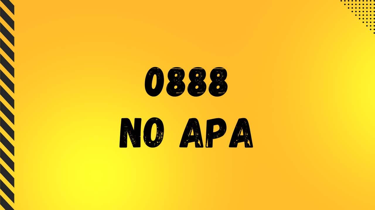 0888 No Apa Ya? Nomor Operator Apa? Ini Lho!