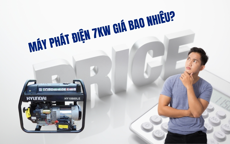 Máy Phát Điện Chạy Dầu 7kw Cũ Giá Bao Nhiêu?