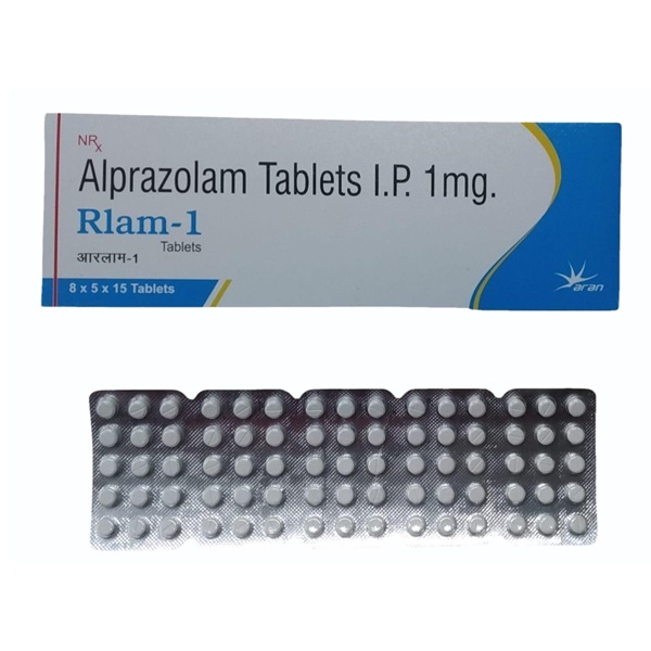 Rlam 1 mg (Alprazolam) | Effective Anxiety and Panic Relief