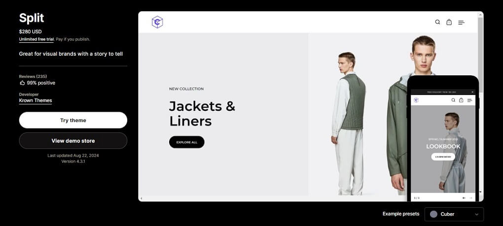 Split Shopify Theme Review: Pros & Cons, Feedback 2024