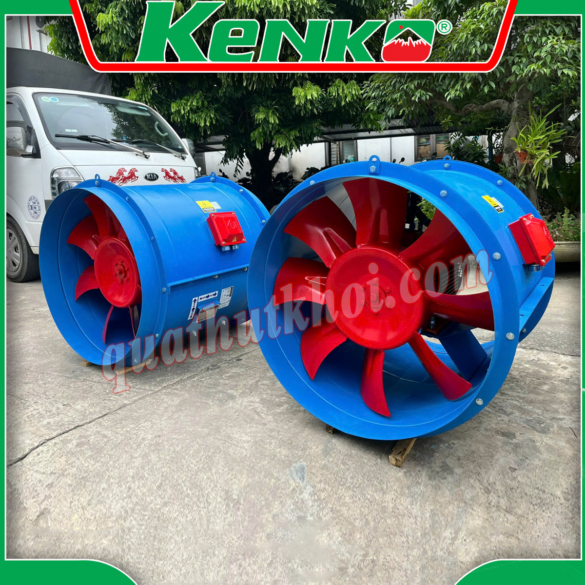 Quạt hướng trục hút khói chữa cháy 4HP 3KW KENKO KEA-FF-8