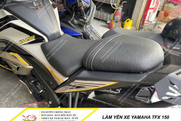 Làm yên xe Yamaha TFX 150 -         Nguyễn Decal - Chuyên Dán Keo Xe Design Tem Xe Decal Tem Xe Nguyễn Decal