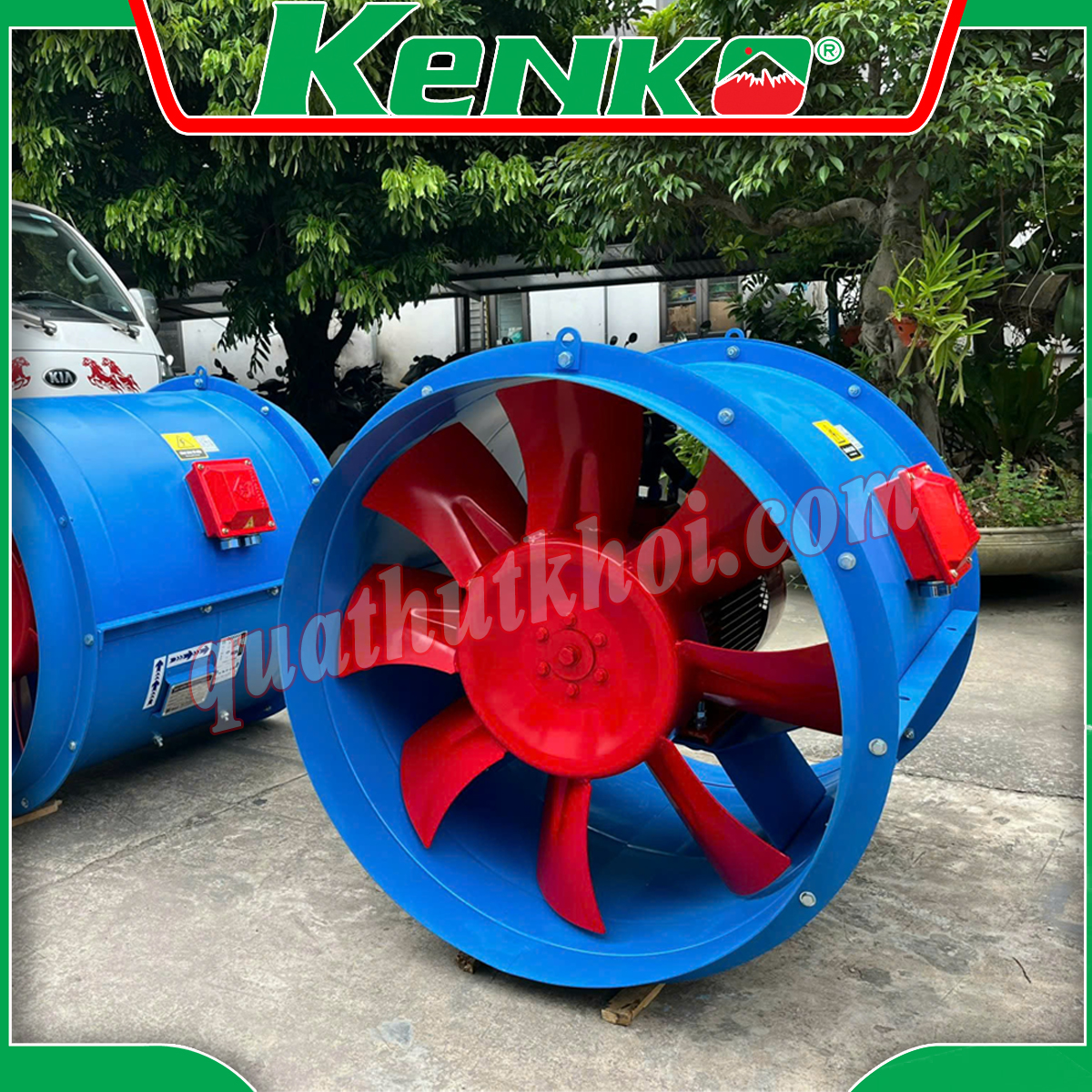 Quạt hướng trục hút khói chữa cháy 5.5HP 4KW KENKO