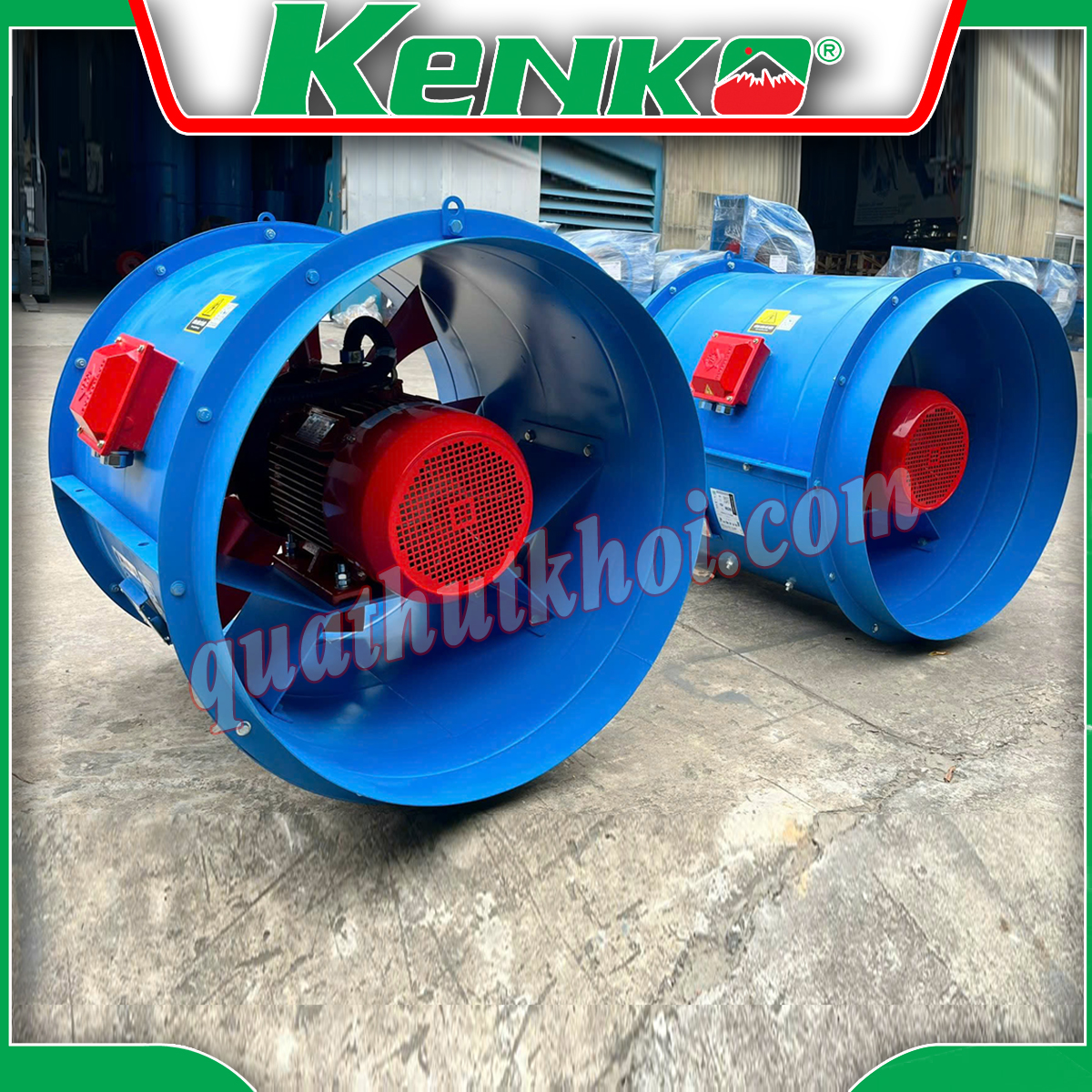 Quạt hướng trục hút khói chữa cháy 2.2KW KENKO