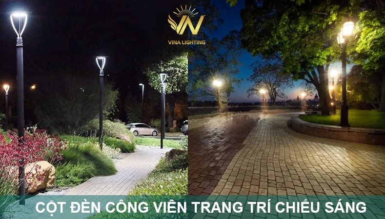 Bán cột đèn công viên trang trí chiếu sáng đẹp 2024