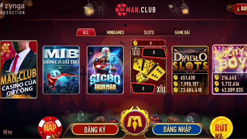 ManClub - Tải game đánh bài đổi thưởng chơi game mọi lúc