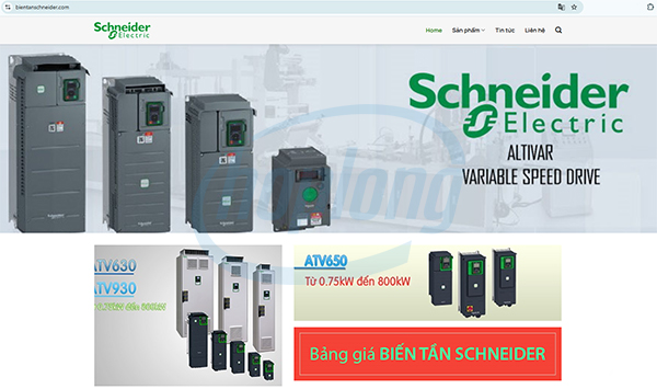 Hợp Long ra mắt website mới cung cấp biến tần Schneider