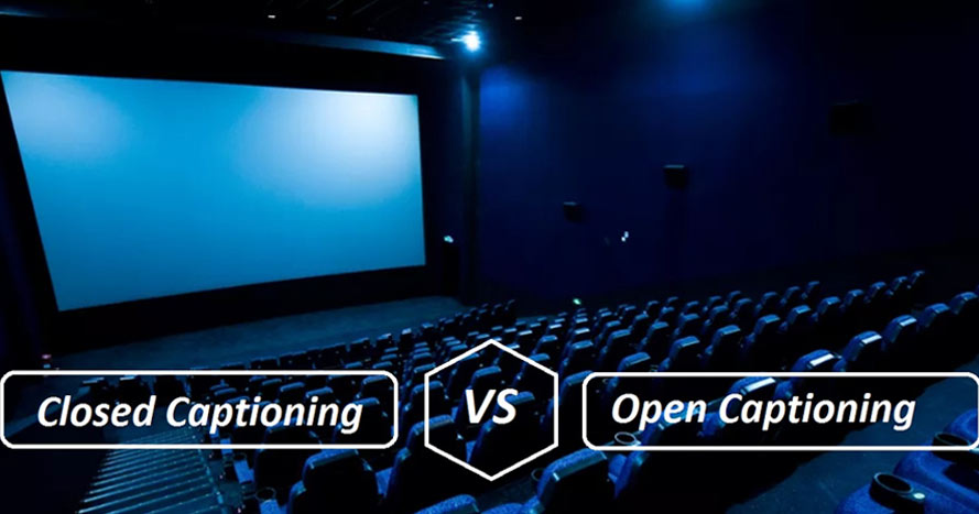 Difference between closed captioning and open captioning