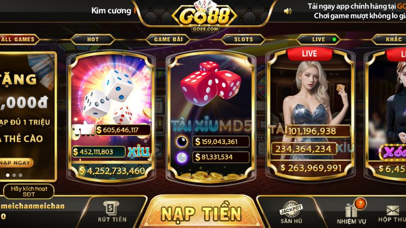 Go88 - Mở khóa bí mật lựa chọn game bài đổi thưởng uy tín