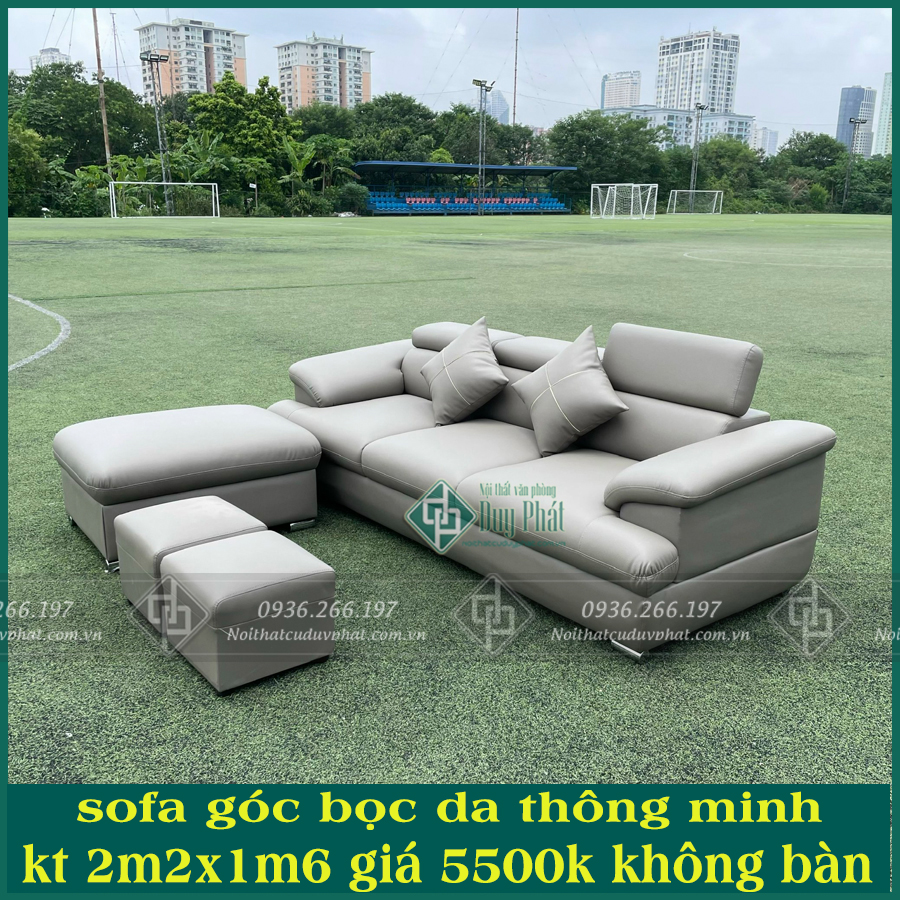 Sofa góc thông minh kt 1m6x2m2 không bàn (SFG-10)