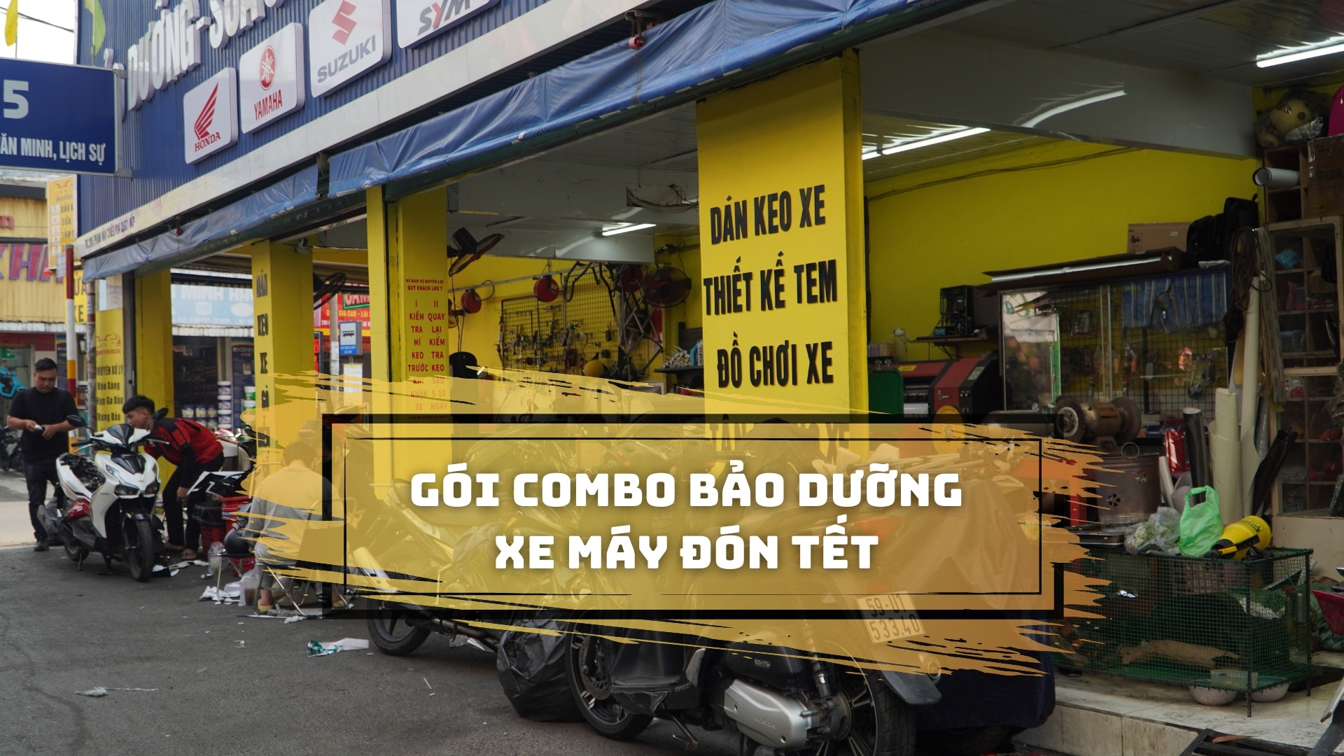 Gói combo bảo dưỡng xe máy đón tết 2025