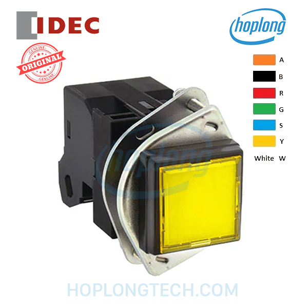 ULQS1B9922NA IDEC - Phi 25 - amber - Nhấn nhả - 2NO+2NC