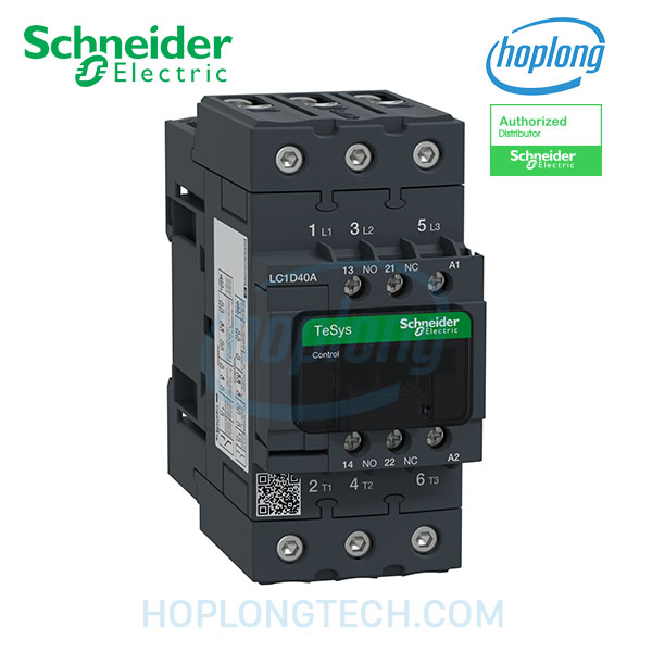 Contactor LC1D40AU7 Schneider - 3P - 40A - 240VAC 50/60Hz