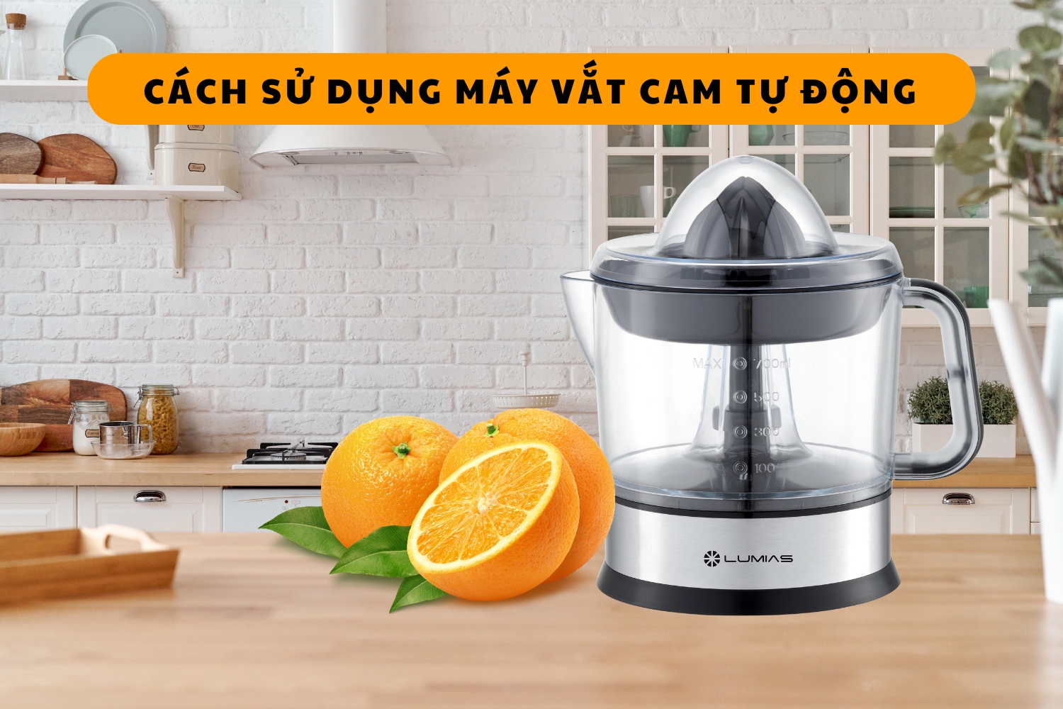 Hướng dẫn cách sử dụng máy vắt cam tự động