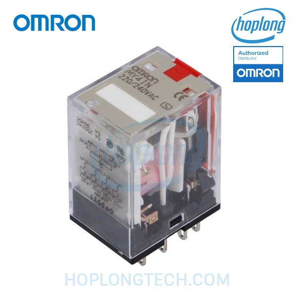 MY4IN-CR AC100/110 (S) Omron - 4 Poles (14 chân) - 5A - 100/110VAC