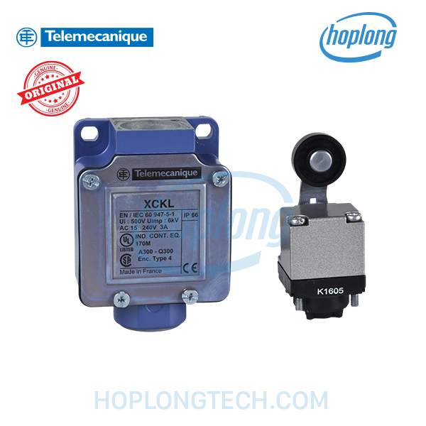 XCKL115 Telemecanique - 1NC+1NO - Cần gạt con lăn