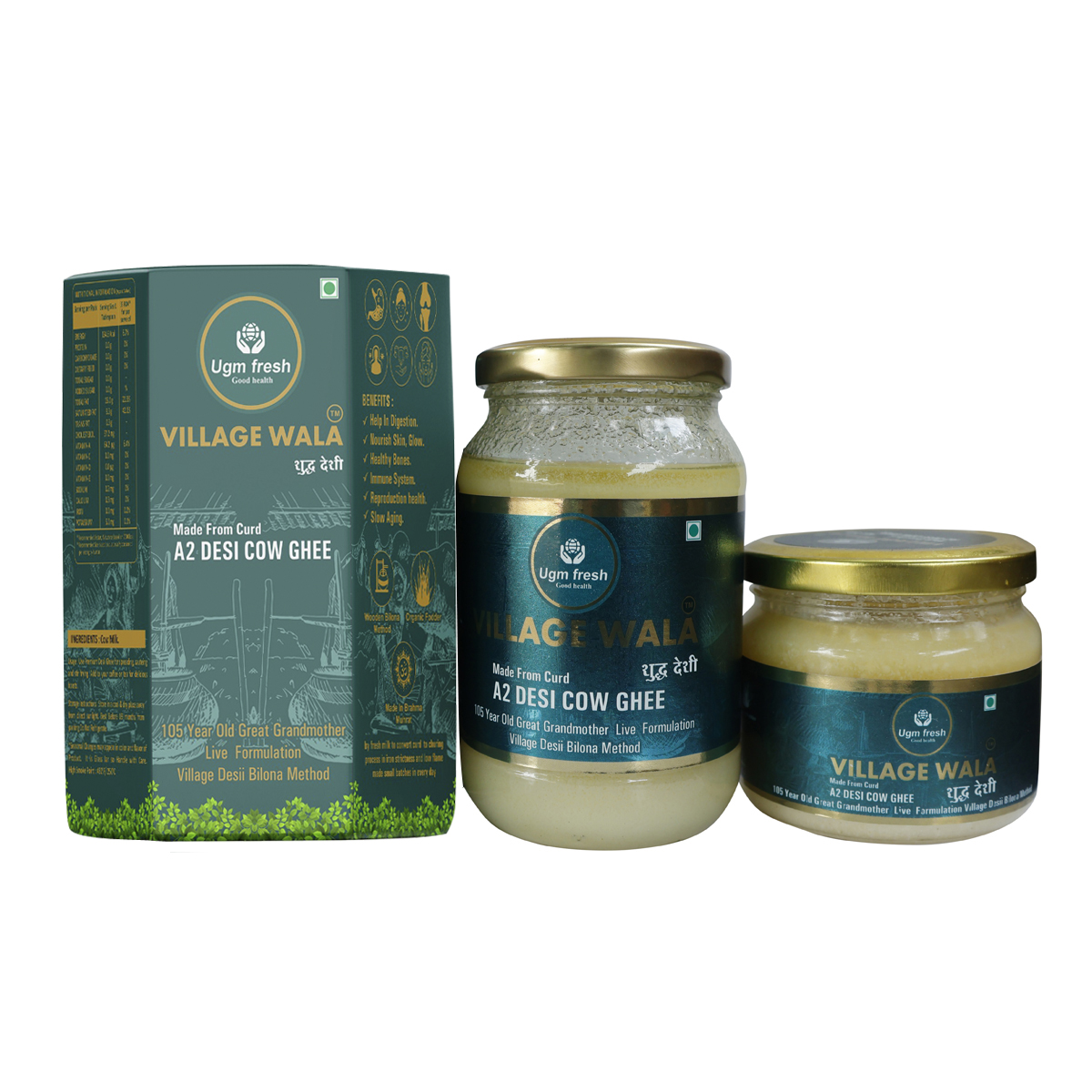 Village Wala A2 Desi Cow Ghee - Buy Online Organic Grocery Products at Best Prices in India