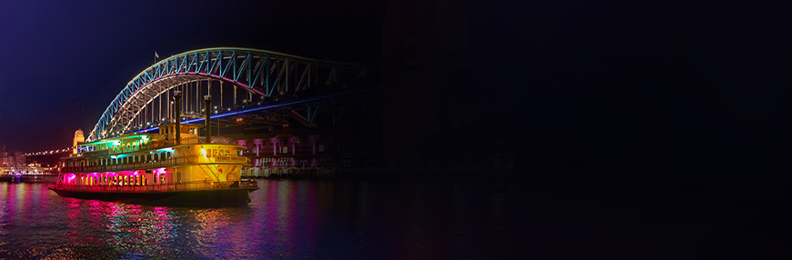 Vivid Sydney 2025 Dinner Cruise - Sydney Showboats