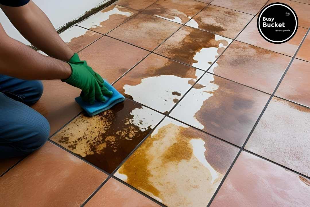 How to Remove Stain from Floor Tiles | Busy Bucket Services