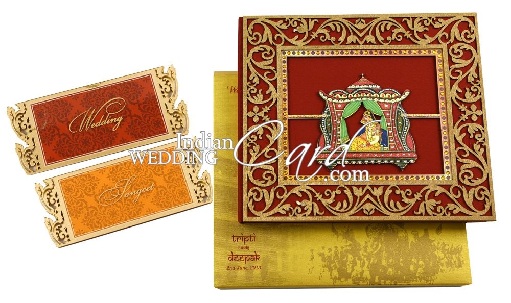 Tied Together In Style: Unique Bride-Groom Theme Wedding Cards | Indian Wedding Card's Blog