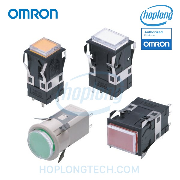 A3PT-90C12-12CG Omron - Phi 32, Nhấn nhả, Xanh lá, 12VDC