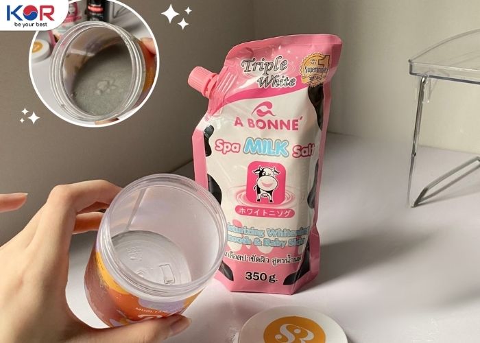 Pha muối bò với sữa tắm gì? Dưỡng sáng, sạch mụn lưng hiệu quả tại nhà vô cùng tiết kiệm! - KOR COSMETICS - Mỹ phẩm Hàn Quốc chính hãng