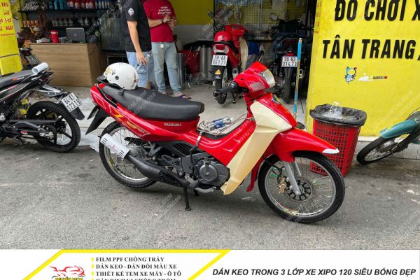 Dán keo trong 3 lớp xe Xipo 120 siêu bóng đẹp -         Nguyễn Decal - Chuyên Dán Keo Xe Design Tem Xe Decal Tem Xe Nguyễn Decal