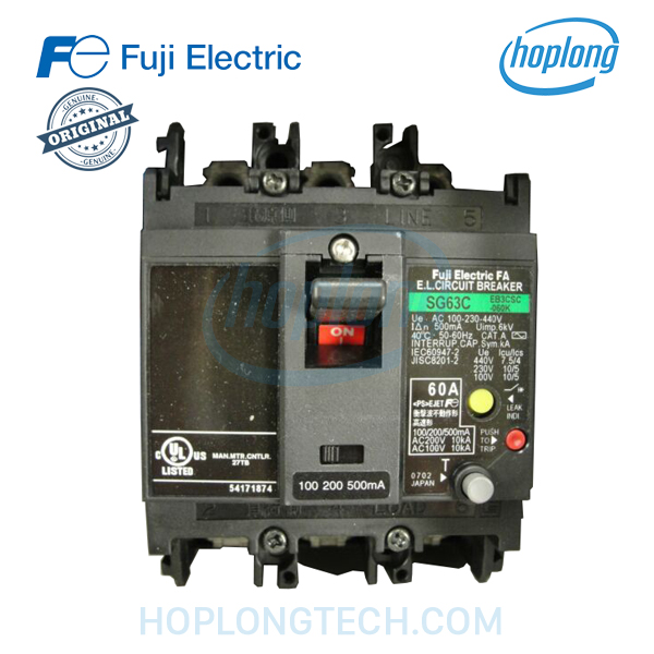 SG63C/60-COP-CE Fuji - SG Series - 3P - 10kA - 100-440VAC