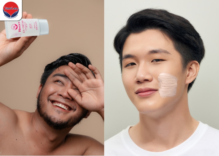 Kem chống nắng cho nam da dầu – vật lý hay hóa học loại nào phù hợp hơn? - Newcare - Mỹ phẩm Nhật Bản cao cấp