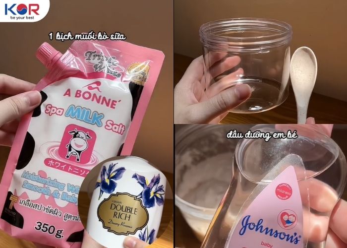 Muối bò tẩy tế bào chết kết hợp với gì để da mịn sáng và không bị khô rát? - KOR COSMETICS - Mỹ phẩm Hàn Quốc chính hãng
