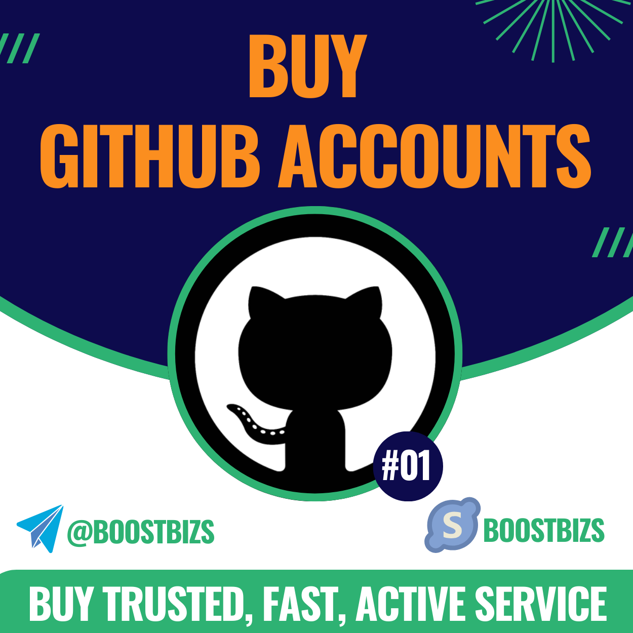 Buy GitHub Accounts - BOOSTBIZS
