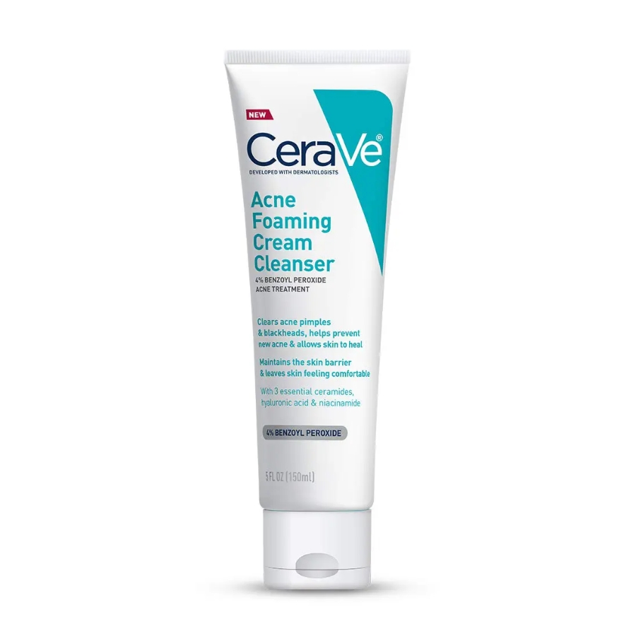 Sữa rửa mặt cho da mụn CeraVe Acne Foaming Cream Cleanser bà bầu dùng được không?