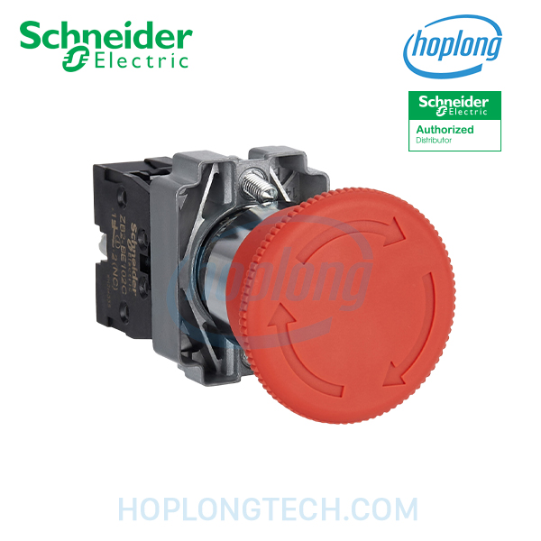 XB2BC42C Schneider - Phi 22 - Red - Nhấn nhả - 1NO