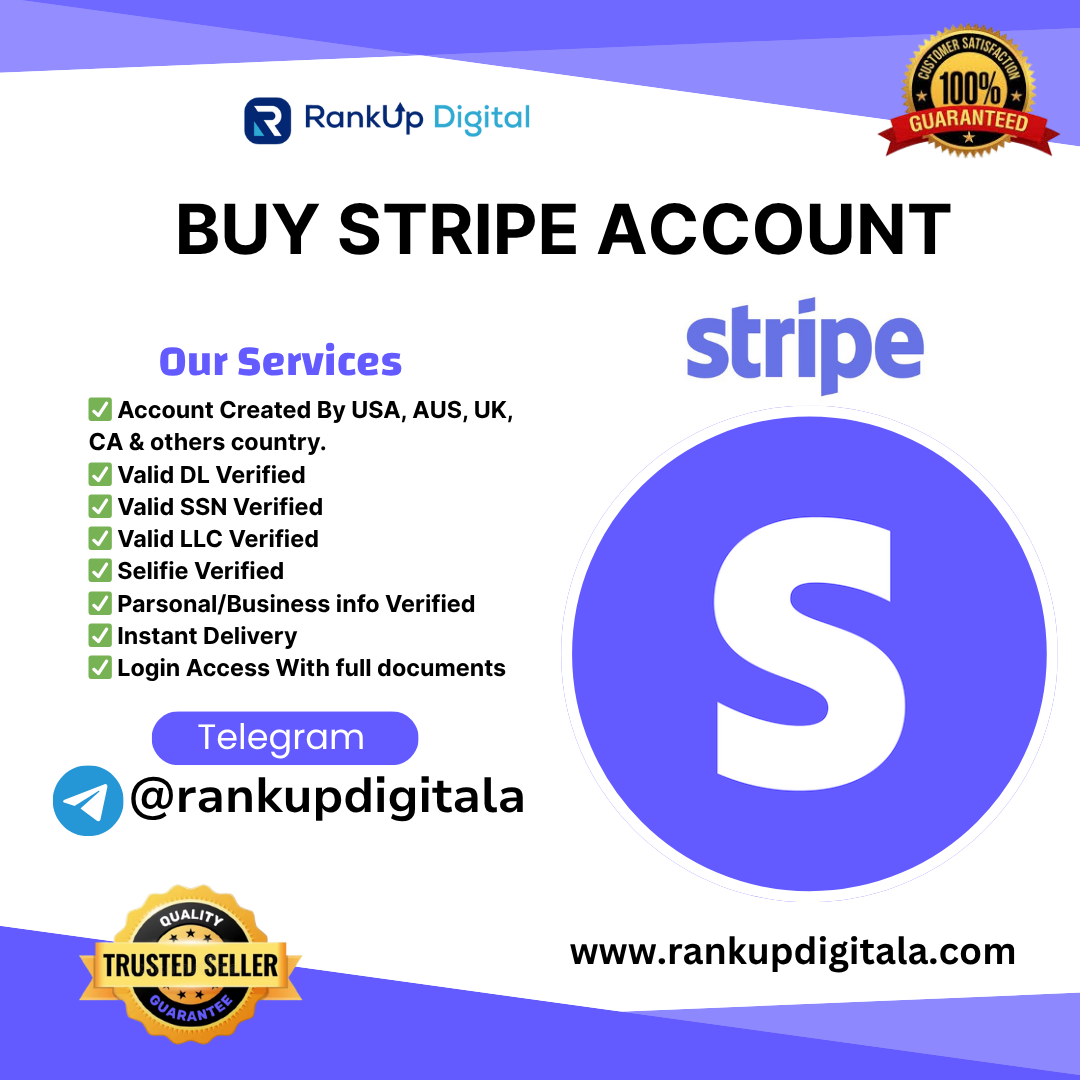 Buy Stripe Account - RankUp Digital is Banking, Crypto accounts, Reviews and Digital Marketing service Provider Agency.