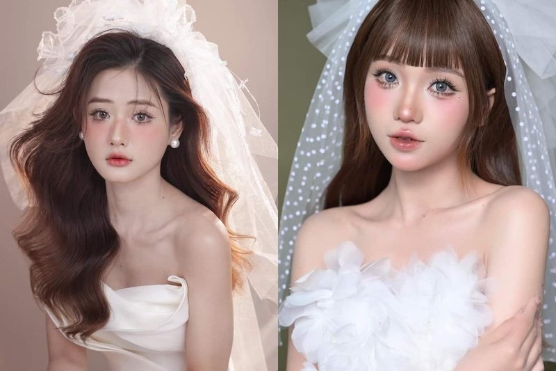 10+ Mẫu Makeup, Trang điểm cô dâu mặt vuông đẹp - Sanazu Beauty