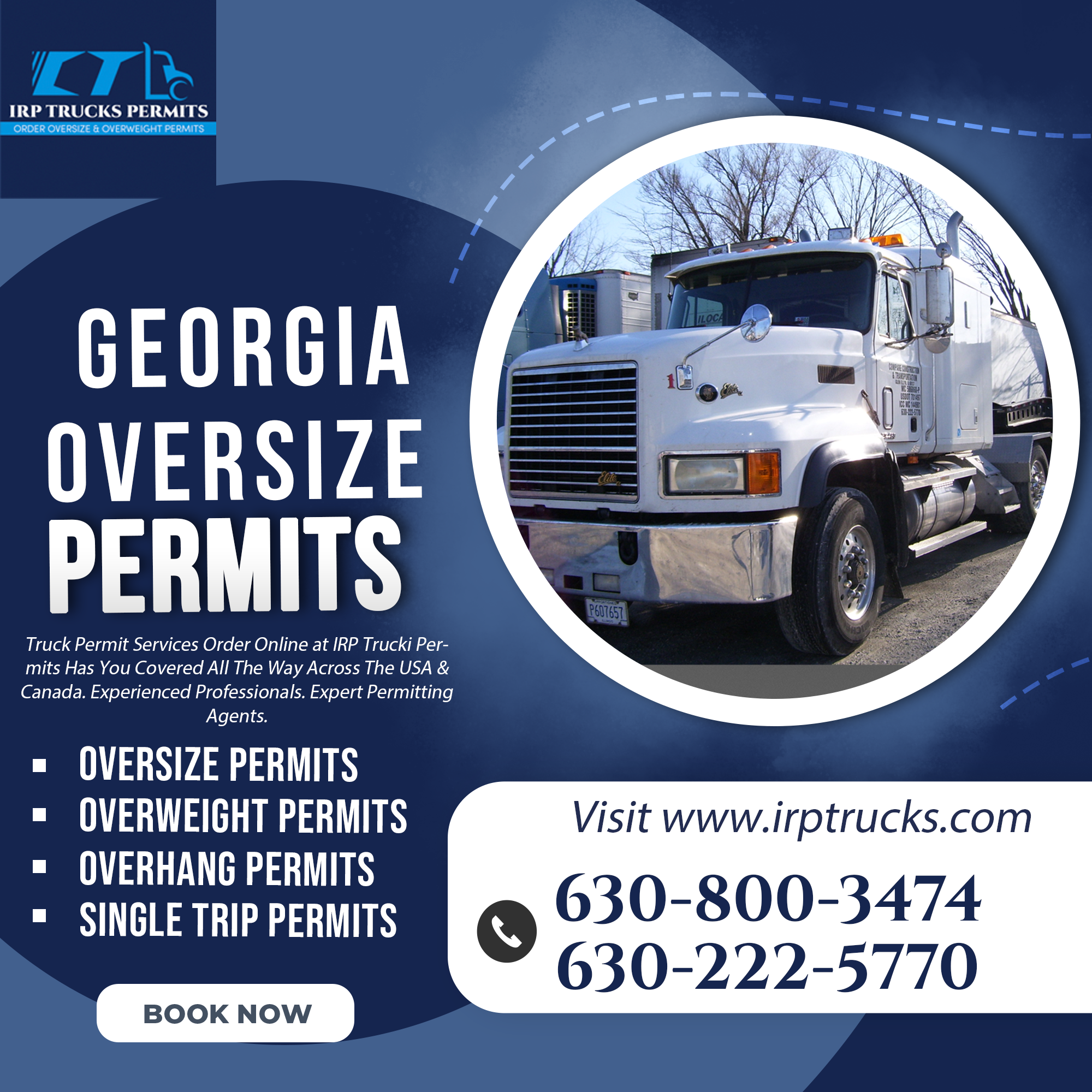 Georgia Oversize Permits | Overweight Permit in Georgia by IRP Trucks