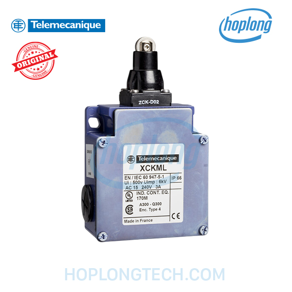 XCKM102H29 Telemecanique - 1NC+1NO - Con lăn lò xo hồi về