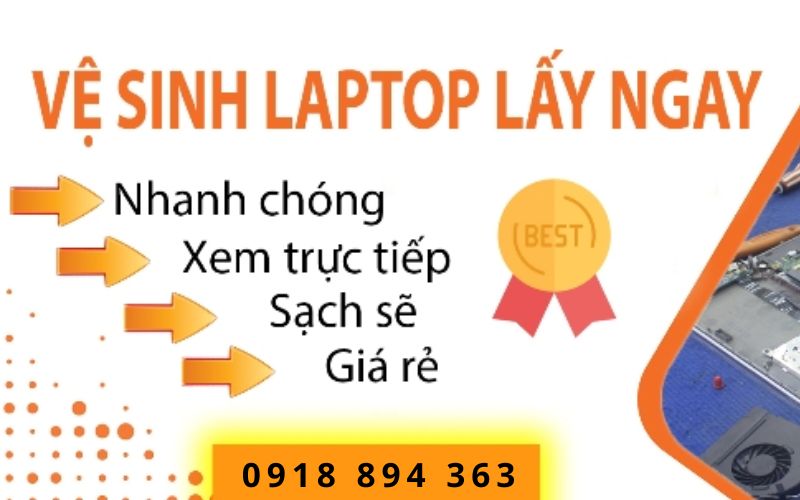 Vệ sinh laptop quận 9 - Nhanh, rẻ, tận nơi