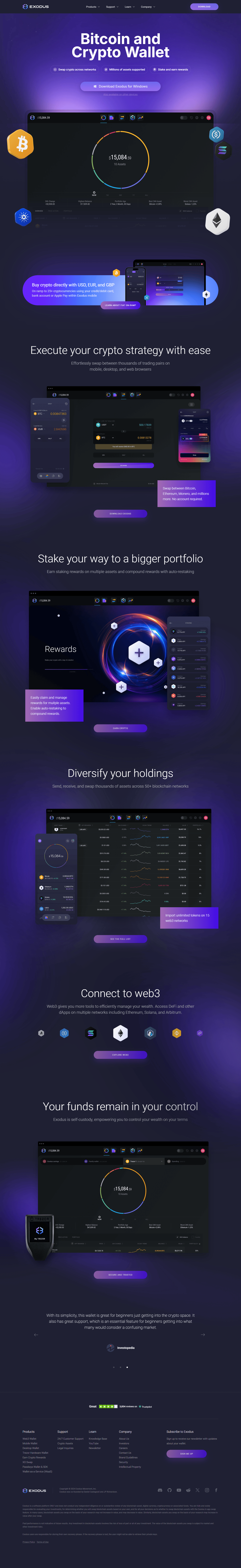 Exódus® Web3 Wallet | Your Secure* Web3 Companion™ | Exodus | mara's